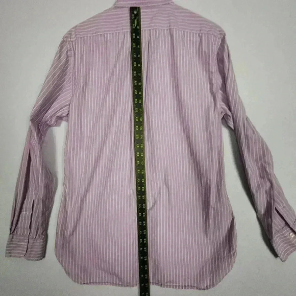 Lot of 2 Polo Ralph Lauren Men’s Button Up Dress Shirts Slim Fit Sz 16 Prpl Blue - Picture 14 of 16